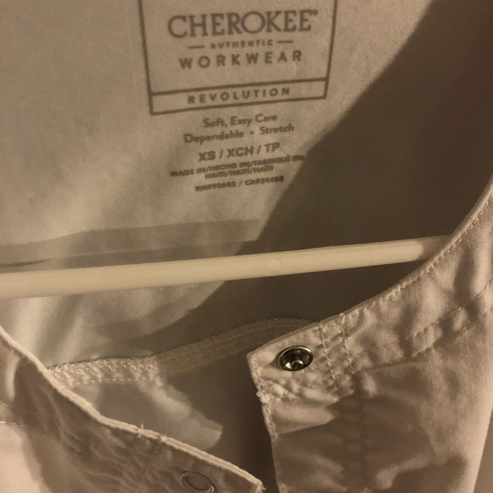 Cherokee White Scrub Jacket